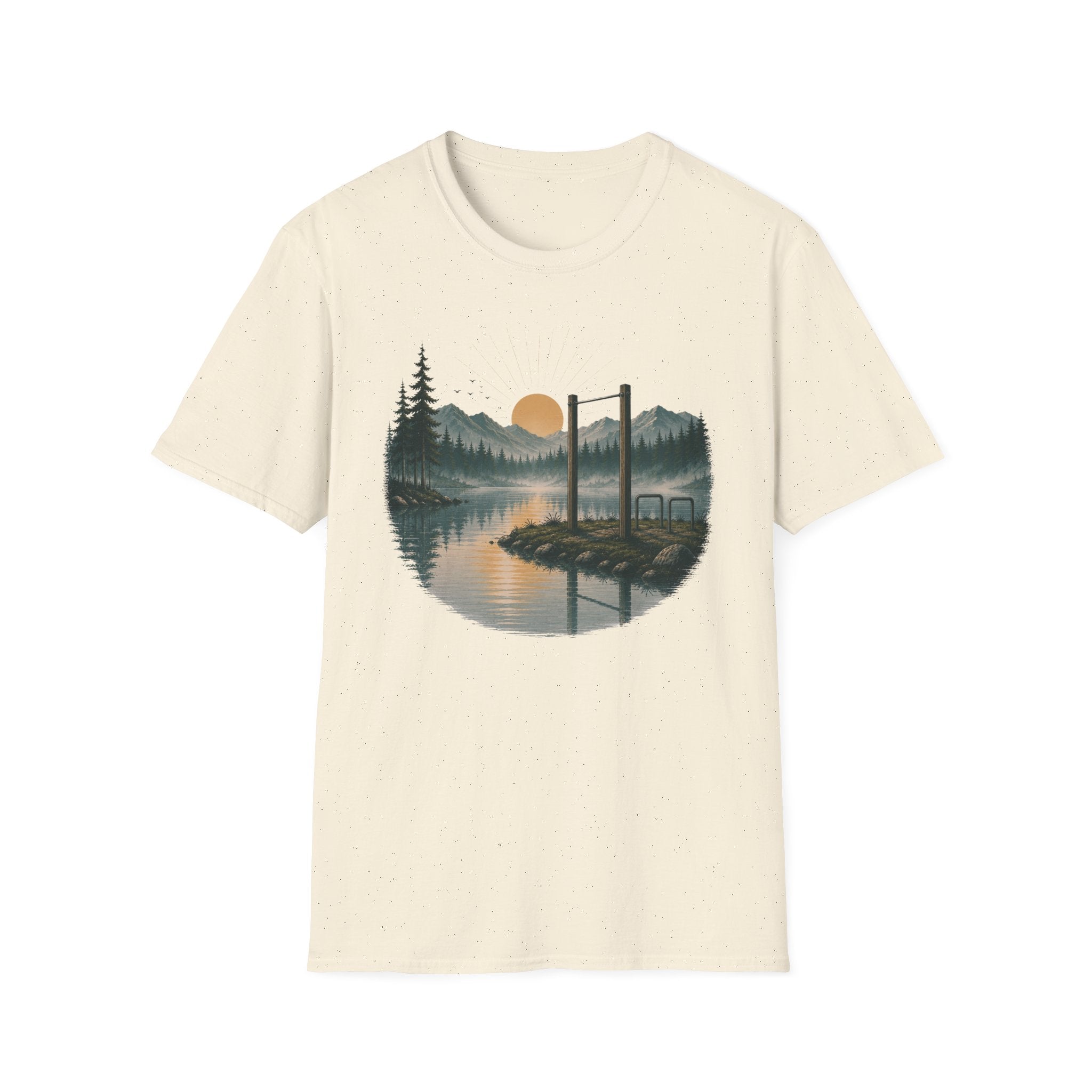 Pull-Up Bar in Sunset Graphic T-Shirt