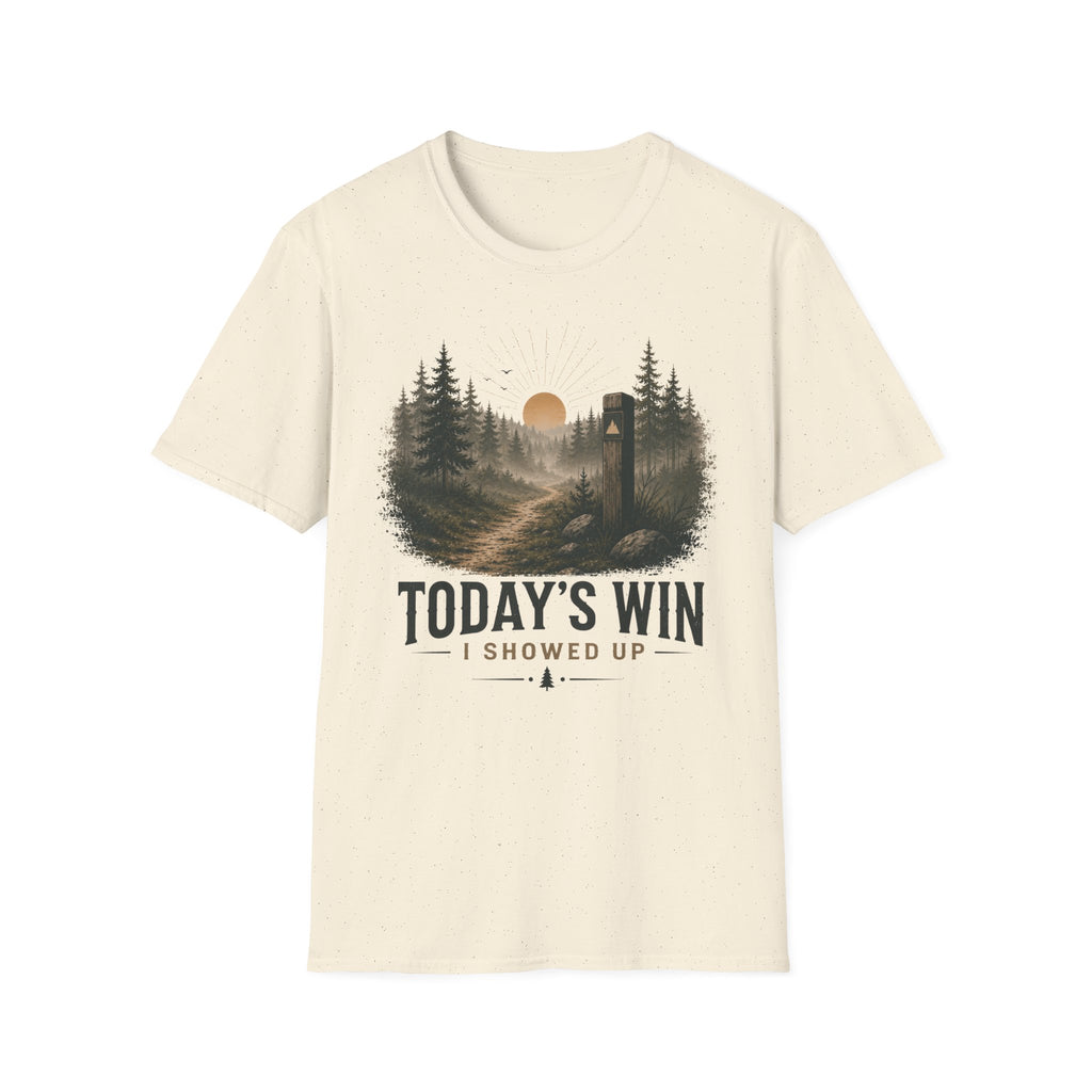 Today's Win I Showed Up Inspirational T-Shirt