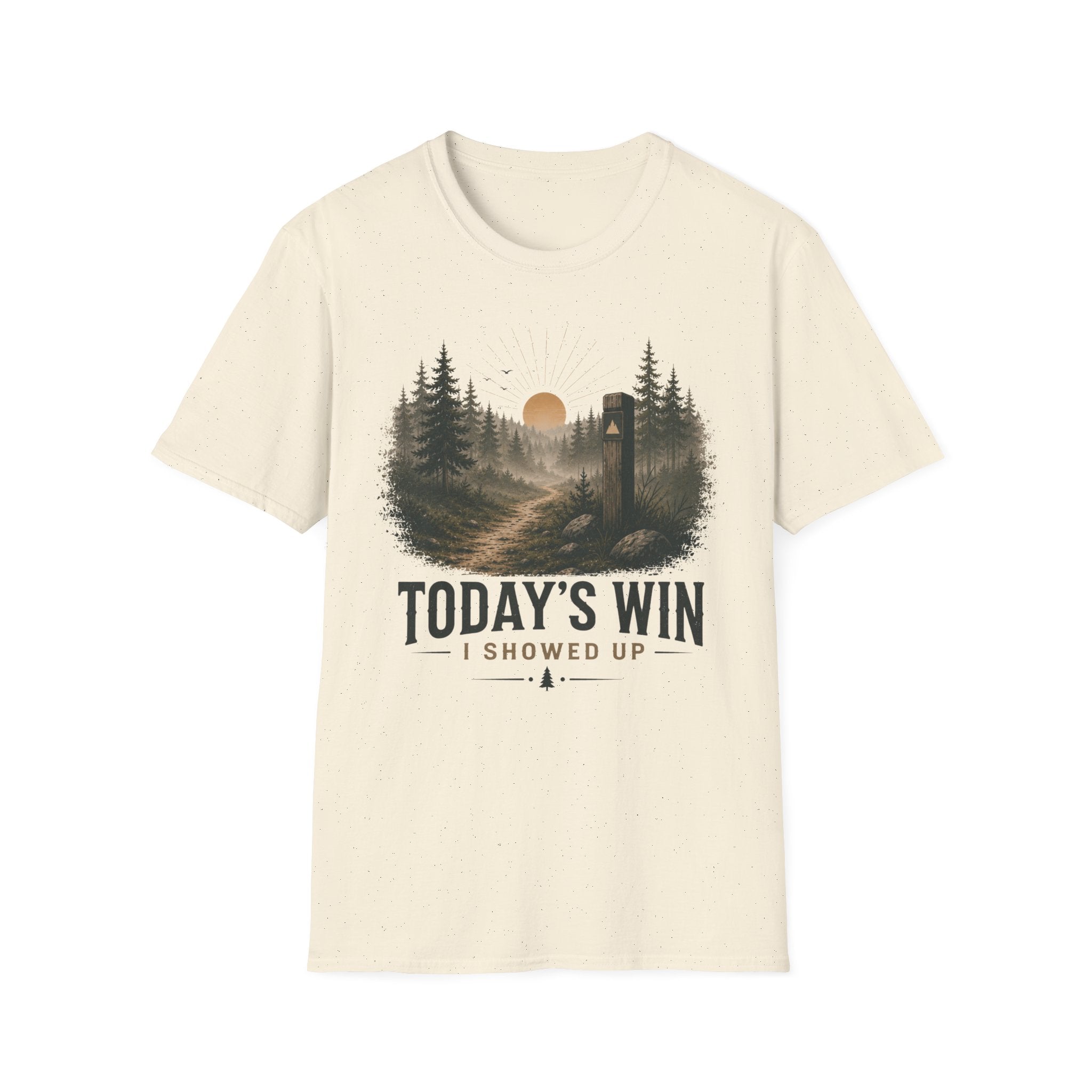 Today's Win I Showed Up Inspirational T-Shirt
