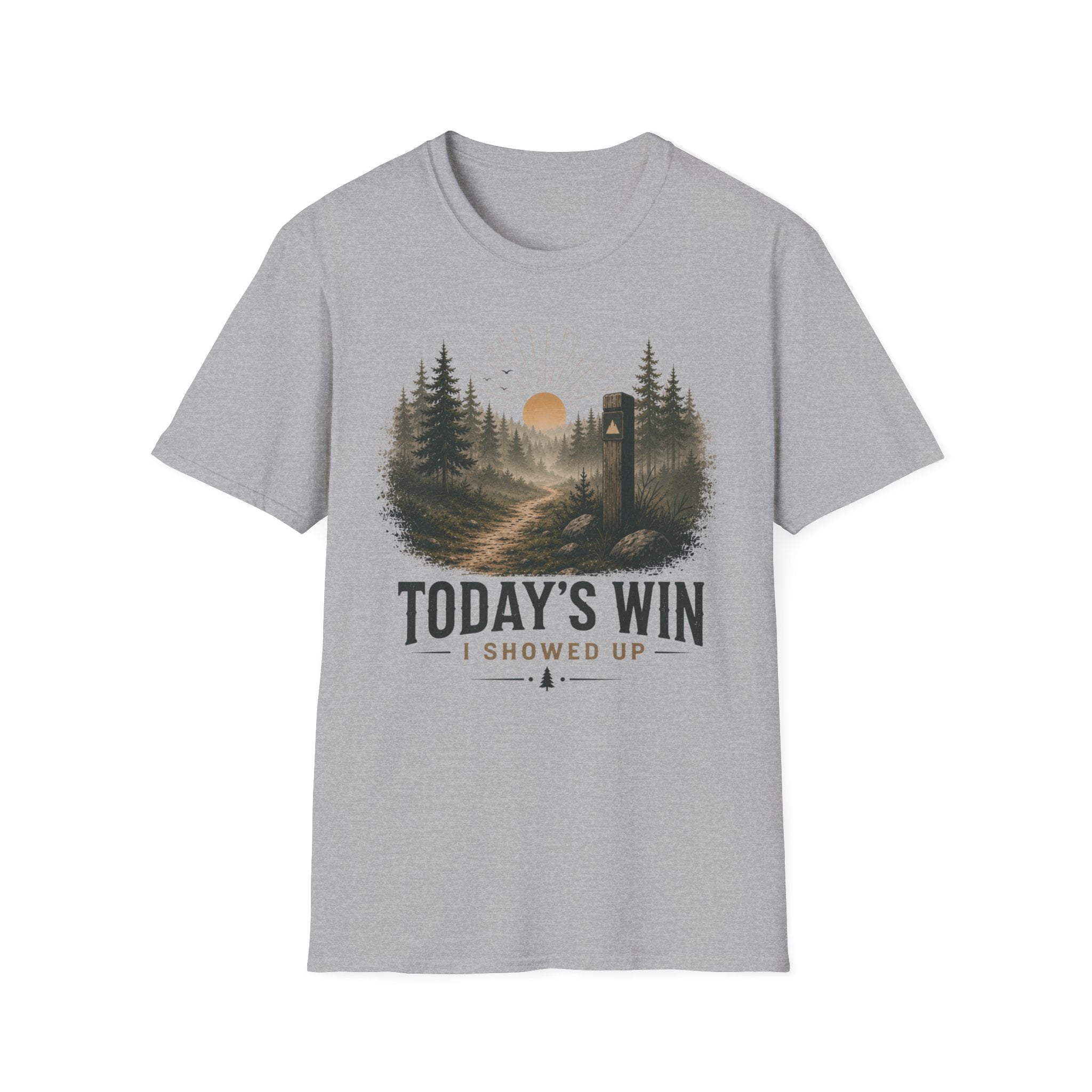 Today's Win I Showed Up Inspirational T-Shirt