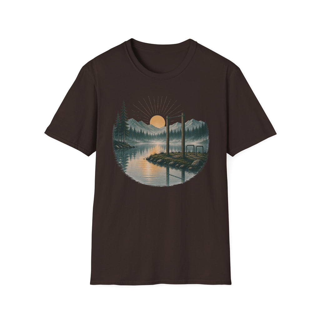 Pull-Up Bar in Sunset Graphic T-Shirt