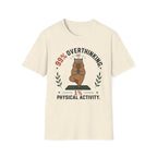99% Overthinking 1% Physical Activity Funny Capybara T-Shirt
