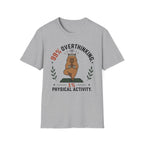 99% Overthinking 1% Physical Activity Funny Capybara T-Shirt