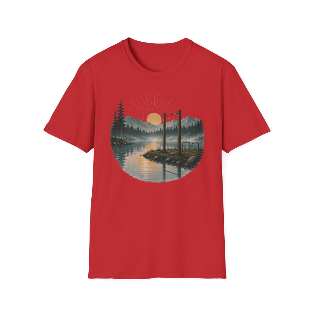 Pull-Up Bar in Sunset Graphic T-Shirt