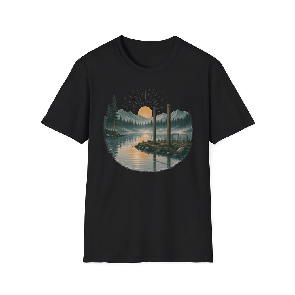 Pull-Up Bar in Sunset Graphic T-Shirt