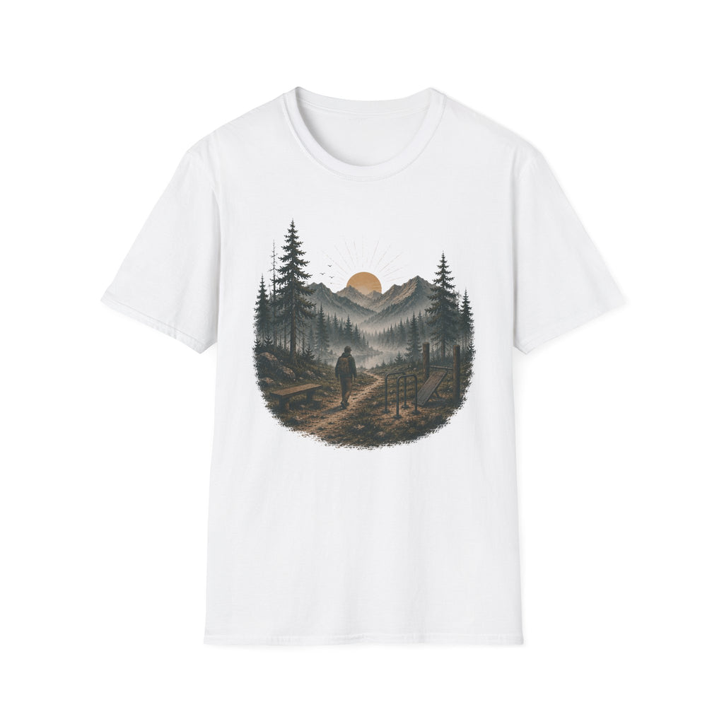 Mountain Outdoor Gym Graphic T-Shirt.