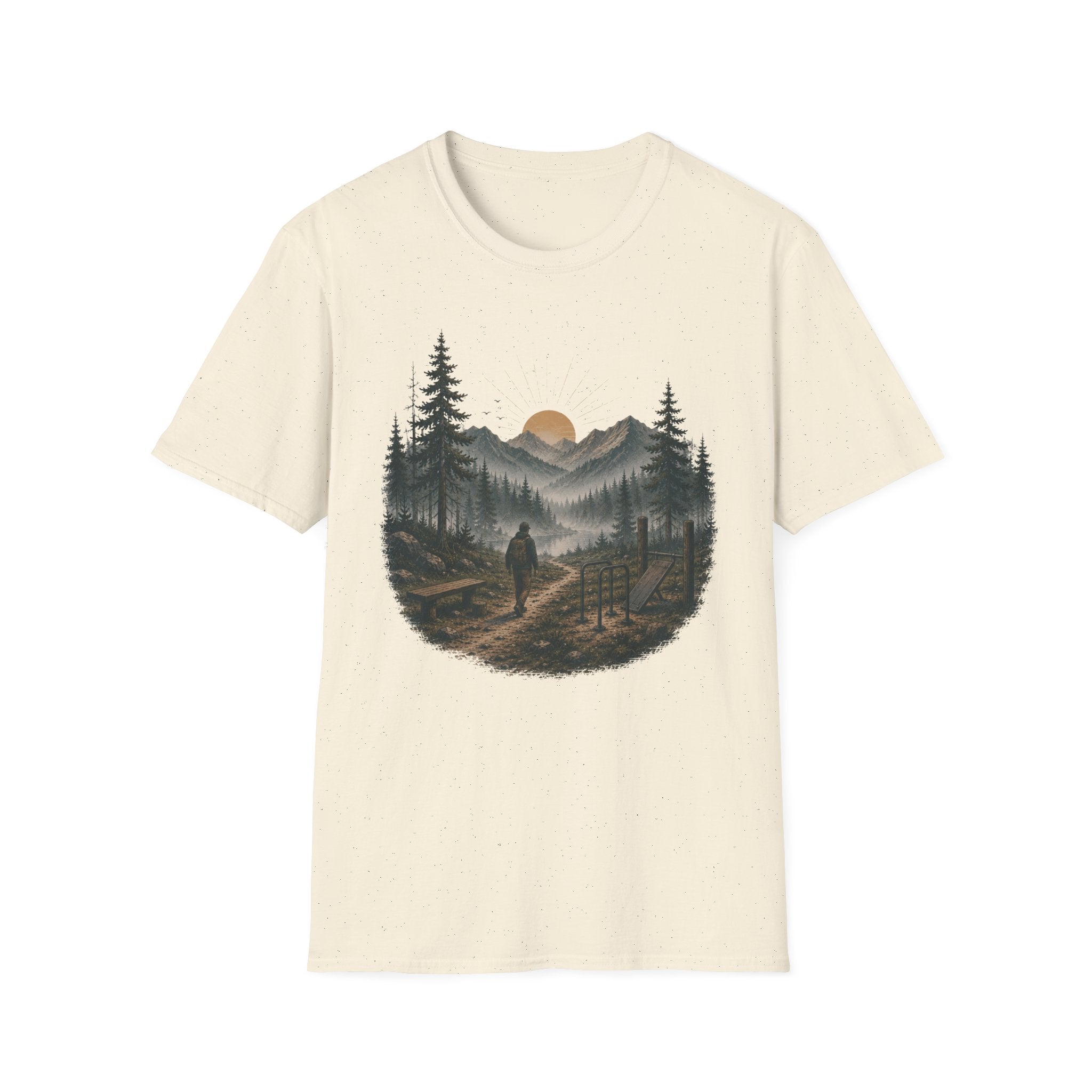 Mountain Outdoor Gym Graphic T-Shirt.