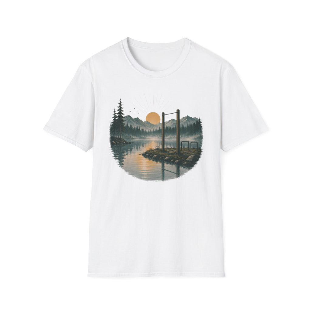 Pull-Up Bar in Sunset Graphic T-Shirt