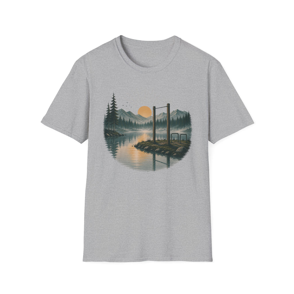 Pull-Up Bar in Sunset Graphic T-Shirt