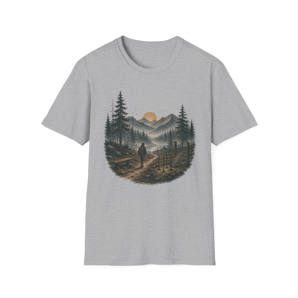 Mountain Outdoor Gym Graphic T-Shirt.